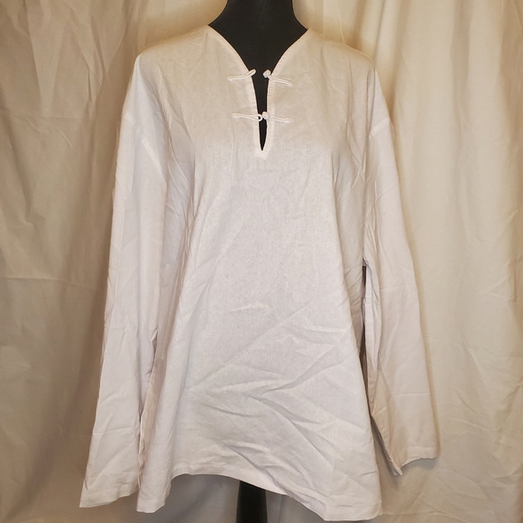 Men's XXXL white tunic